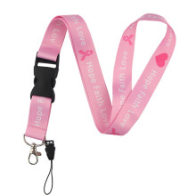 Awareness-lanyard met karabijnhaak, zacht materiaal voor comfortabel dragen (verpakking van 2)