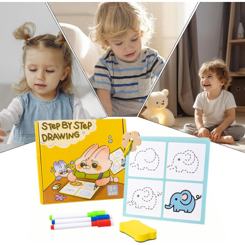 Wipe Clean Preschool Workbooks, Write and Delete Book for Toddlers 2