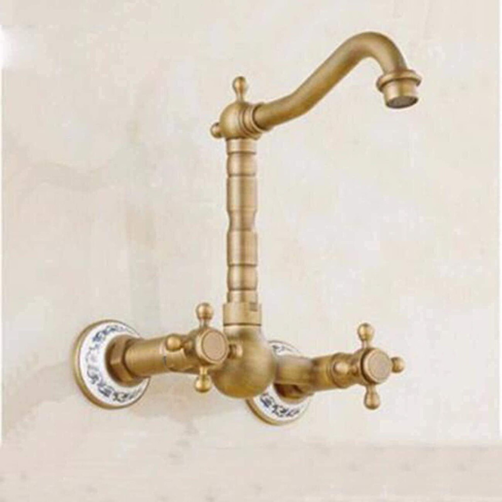 Faucets Europeanstyle Minimalist Wallmounted Kitchen Sink Copper Finish Rotating Spout Hot Water Compatible 9189345010422
