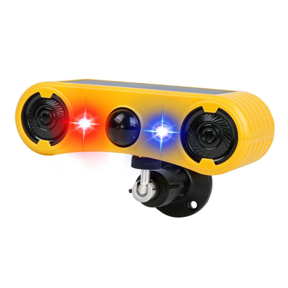 Solar Motion Alarm With Strobe Light, 129Db Outdoor Security, Ip65 Infrared Detector For Fence 9070919214707