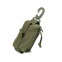 Tactically Pouches Belt Bag Utility Bag Keychain Zippers Case Coin Purse Small Storage Bag For Outdoor Camping Hiking Green Color Ref: 3947