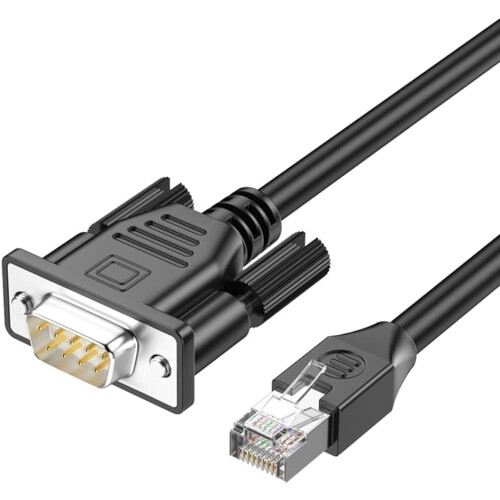 Networking Debugging Cable RJ45 To DB9 Serial Port Extension Cable DB9 Male Head 2m 1