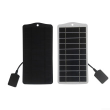 Waterproof and Lightweight Portable Solar Panel Charger 2 5W USB Charging Power (Black) Outdoor Camping USB Output