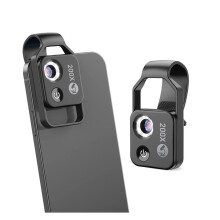 Lab Microscope Accessories 200X Macro Lens For Mobile Phones Pocket Portable Black With CPL