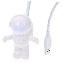 Student USB Desk Lamp Space Astronaut LED Lights Projector Star Battery Operated