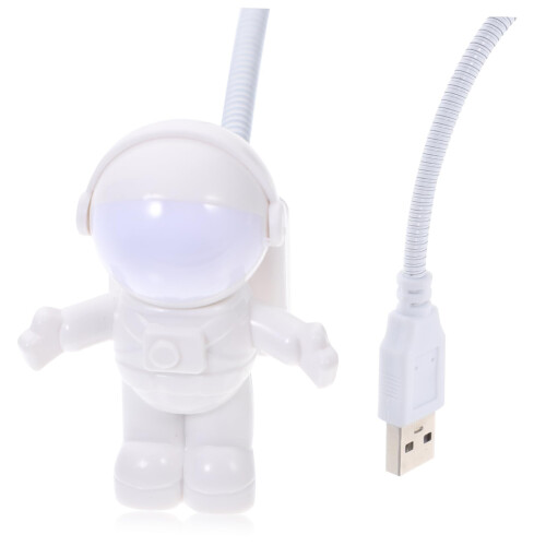 Student USB Desk Lamp Space Astronaut LED Lights Projector Star Battery Operated