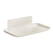 Foldable floating shelves for wall, foldable bathroom shelves, extra storage floating bracket white