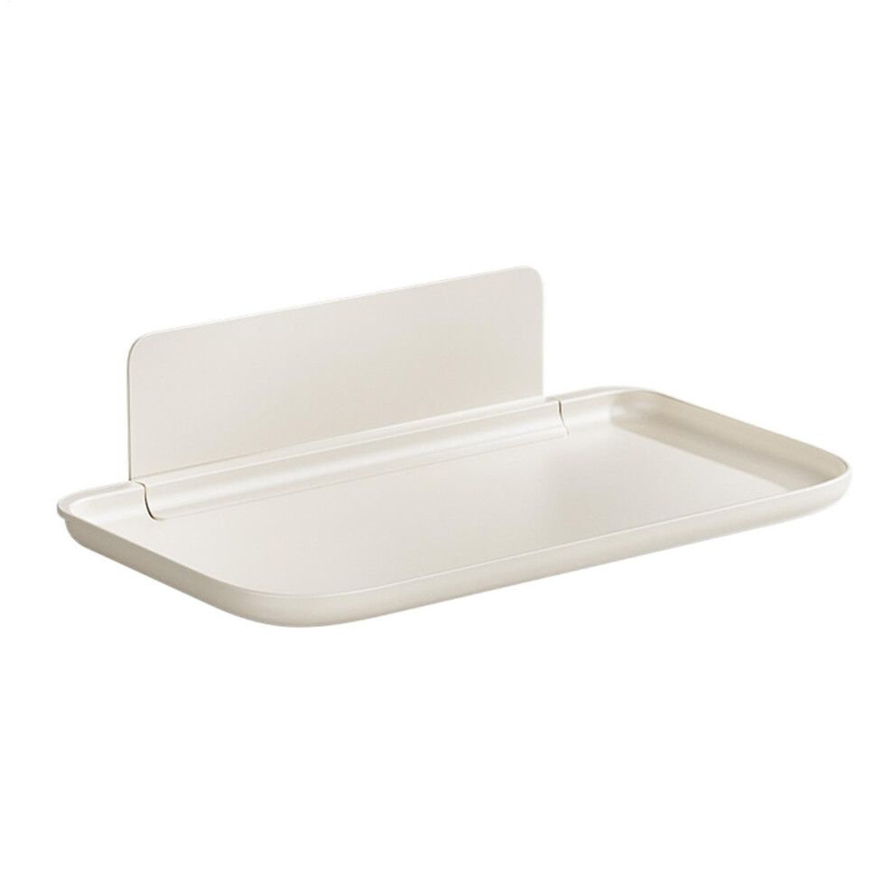 Foldable Floating Shelves For Wall, Foldable Bathroom Shelves, Extra Storage Floating Bracket White 9412369063229