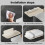 Folding wall shelf, bathroom stand, extra storage floating bracket  Practical shelf for towels, clothing 5