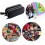1 Piece Black Pencil Case with 3 Compartments Large Pencil Case Ruler Pencil Sharpener 5