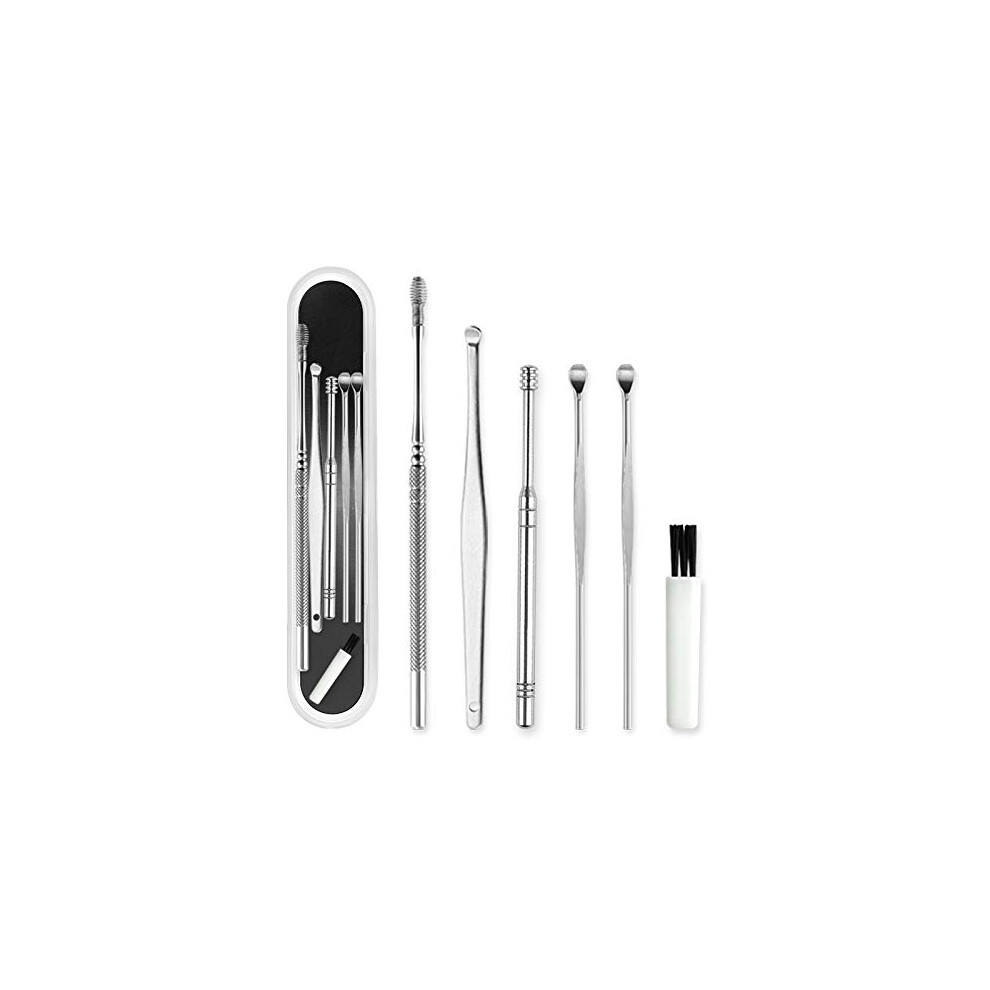 6Piece Cleaning Set for Ear Plugs Health Care Tool Ear Cleaner Ear Wax Remover Earwax Remover Cleaner Curette Kit