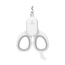 Cat and dog nail clippers, LED and UV lights, roundhead cutters, file grinders /511 (Gray)