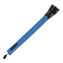 Horse tail bag, lightweight, waterproof, for protection, care, and shows with fleece fabric, suitable for horses (blue)