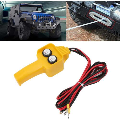 12V Wired Winch Remote Control Switch with Forward Reverse Buttons and 4.3ft Long Cable 1