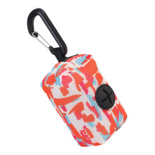 Poop Bag Holder Dog Cleaning Caddy, Portable Waste Clip Container, Outdoor Clip, Lightweight Storage Tube Orange1