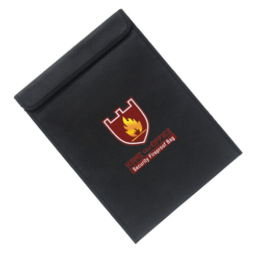 Fireproof Paper Bag A4 Bag Robust Briefcase Security Document Bag for Home Office and School