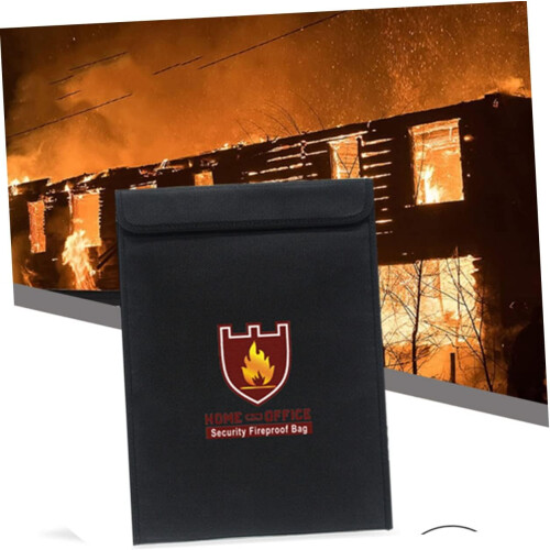 Fireproof Paper Bag A4 Bag Robust Briefcase Security Document Bag for Home Office and School 1