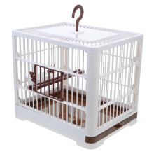 Parrot Travel Cage With Stand Outdoor Portable Bird Carrier Lightweight Easy To Clean