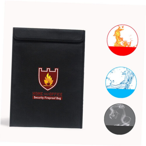 Fireproof Paper Bag A4 Bag Robust Briefcase Security Document Bag for Home Office and School 2