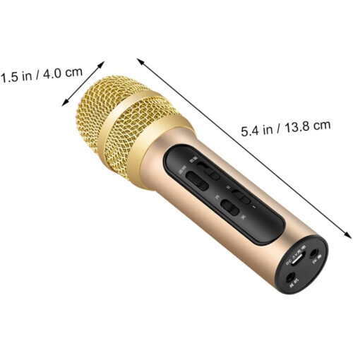 Vocal Microphone for Karaoke Recording, Comfortable Handheld Clip On Microphone 1