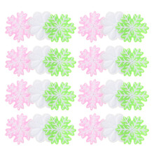 60St Kerst Borduurpatches Stof Mix Decoratieve Applicaties