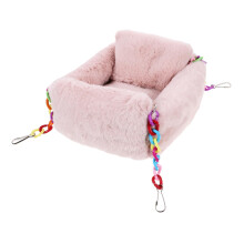 Pet Warm Cotton Nest Stuffed House Bed Linen Carrier Warm Guinea Pig Bed Pigeon Comfortable Chinchilla Hammock Guinea Pig Bed Tray Pigs Cotton