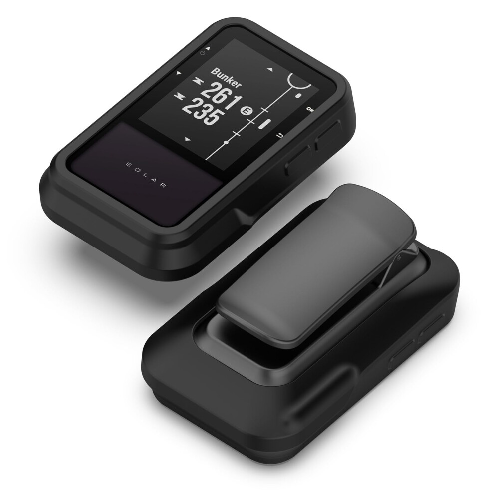 Waterproof Shockproof Silicone Protective Cover With Precise Cutouts For Garmin Approach G20 Solar Black 9412369105004