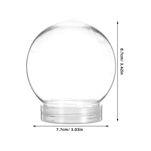 10Ud Redondo De Vacío Transparente Para DIY Decor 1