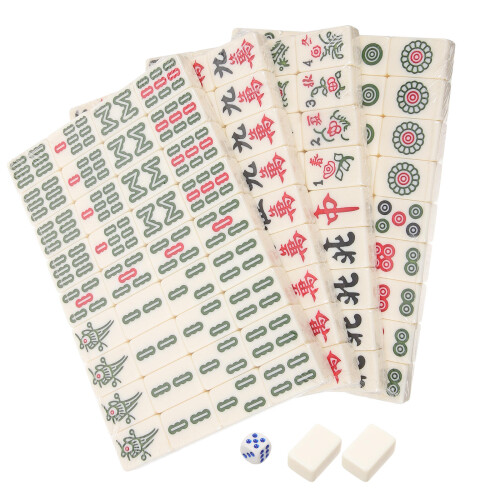 1 Set De Table Mini Kit De Mahjong Amusant Pour Extérieur