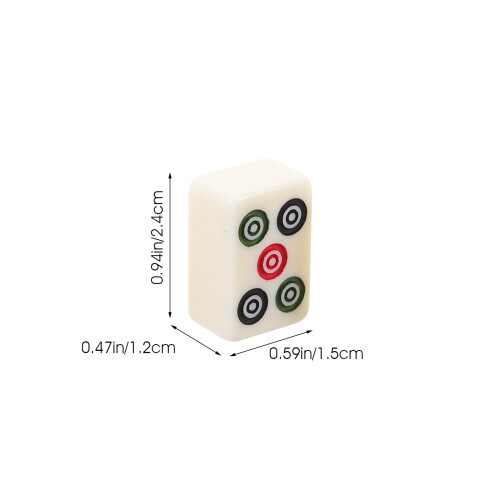 1 Set De Table Mini Kit De Mahjong Amusant Pour Extérieur 2