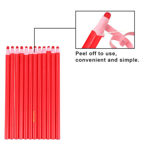 1 Box Peel-Off Roll Pen Trimming Thread Sewing Marker Red 1