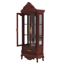 Miniature Wooden Bookshelf Cabinet For Dollhouse Display