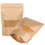 50 Pcs Brown Kraft For Coffee Cookie Packaging 1