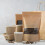 50 Pcs Brown Kraft For Coffee Cookie Packaging 4