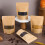 50 Pcs Brown Kraft For Coffee Cookie Packaging 6