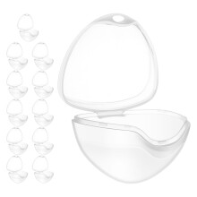 12Pcs Baby Pacifier Storage Box Transparent PP Organizer Case Portable