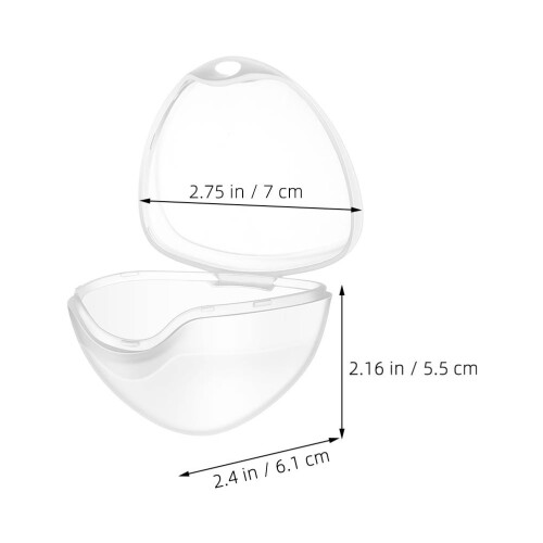 12Pcs Baby Pacifier Storage Box Transparent PP Organizer Case Portable 1