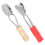 2Pcs Colored Wooden Musical Spoons Creative Percussion Toy 9