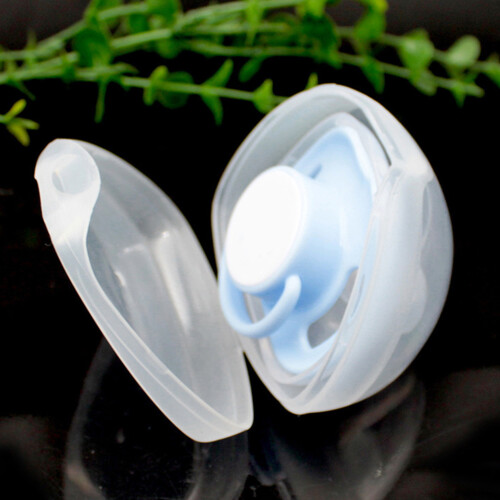 12Pcs Baby Pacifier Storage Box Transparent PP Organizer Case Portable 2