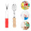 2Pcs Colored Wooden Musical Spoons Creative Percussion Toy 11