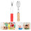 2Pcs Colored Wooden Musical Spoons Creative Percussion Toy 3