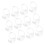 12Pcs Baby Pacifier Storage Box Transparent PP Organizer Case Portable 10