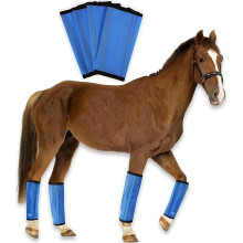 Net horse fly leggings, horse leg protectors, breathable mesh protective leggings, leg wraps, horse leggings to prevent fly and mosquito bites, blue