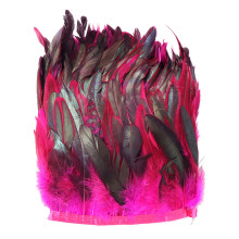 1 meter rooster trim, fringe braid for jewelry making, wedding decoration rose pink