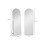 HOMCOM 150cm Arched Full Length Mirror - Black 3