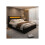 Upholstered bed 135 x 190 cm functional bed with slatted frame and storage space, LED lighting in different colors, black, PU 2