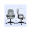 HOMCOM Faux Leather Office Chair - Grey 3