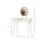 HOMCOM Elegant Dressing Table, with Round Mirror, 80 x 40 x 123 cm - White 6
