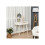 HOMCOM Elegant Dressing Table, with Round Mirror, 80 x 40 x 123 cm - White 2