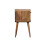Solid Wood Mini Oak-ish Curve Lower Bedside, 1 Drawer and Open Slot 4